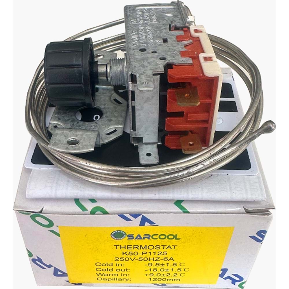 K-50P1125 TERMOSTAT VİTRİN DOLAP TİPİ SARCOOL