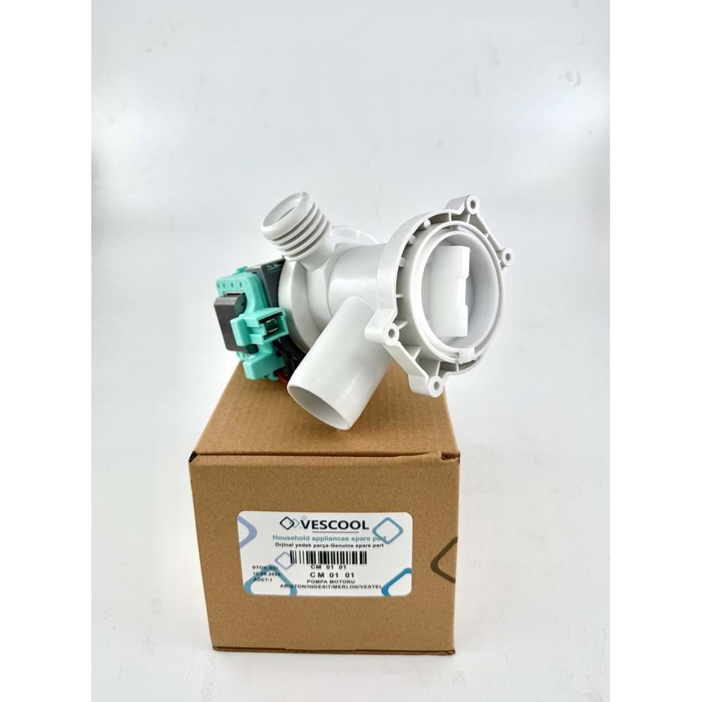 Vescool Vestel Ariston Çamaşır Makinesi Pompa Motoru