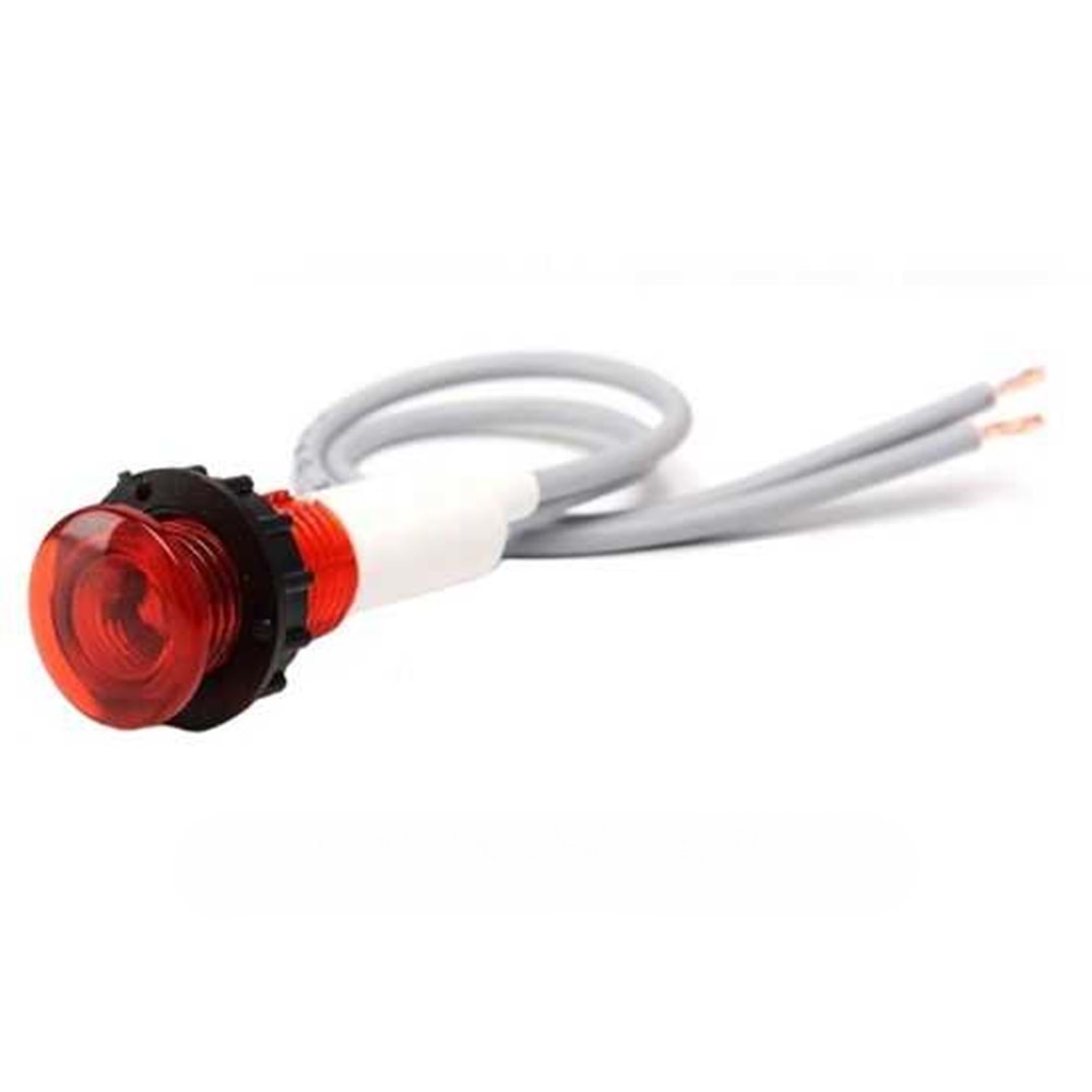 10mm Kablolu Sinyal Lambası (Kırmızı Renk)