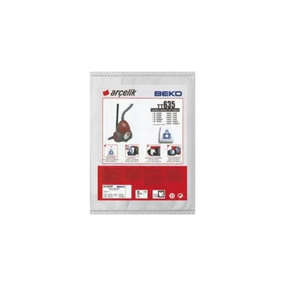 Arçelik S 630 / 635 / Lynx Orijinal Sms 5'li Paket Toz Torbası