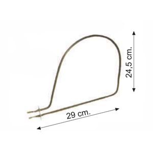 Fırın Rezistansı İnce 750W Mide Tip