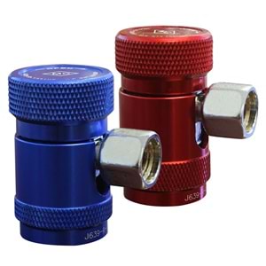 Araç Gaz Şarj Aparatı 1234-YF Mavi Kırmızı Set