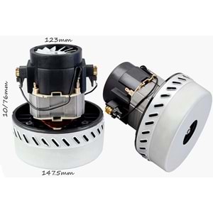 BT60-24 Çift Fanlı Süpürge Motoru (Bakır Sargı 400W 24V)