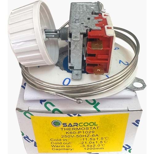 K-60P1029 TERMOSTAT EV TİPİ DEFROSTLU SARCOOL