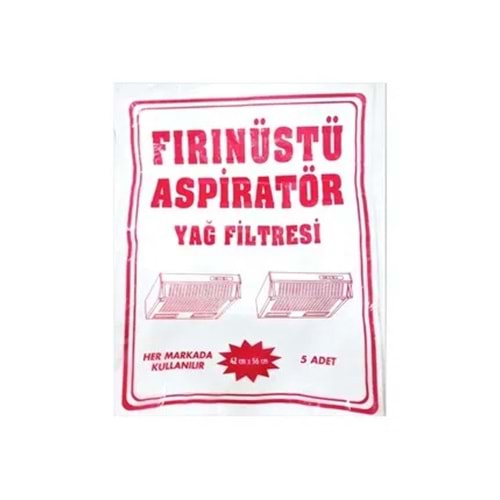 Aspiratör Bez Filtre (5ad) 42x55