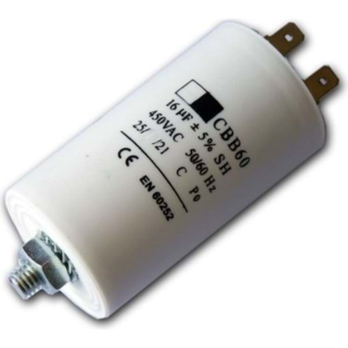 KONDANSATÖR 16uF 450V PLASTİK GÖVDE