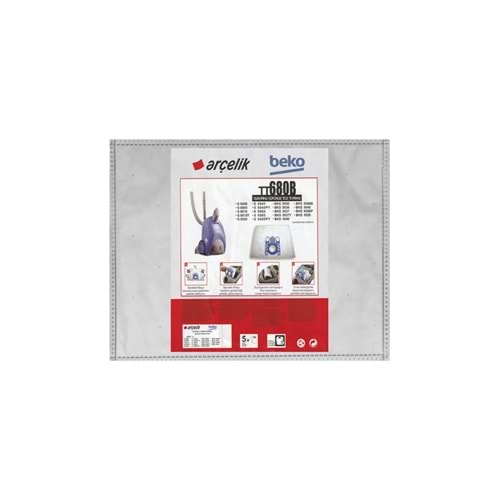 Arçelik S 680 Orijinal Sms 5'li Paket Toz Torbası