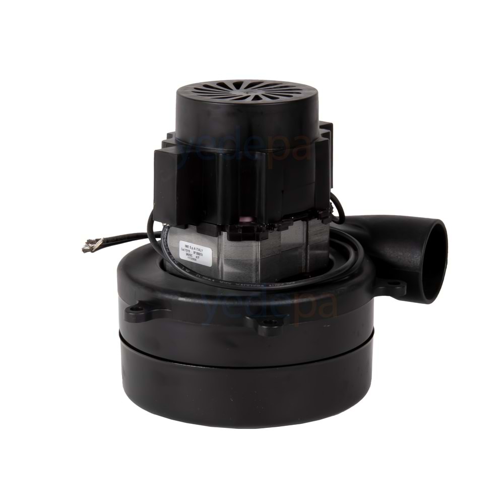 Ametek Çift Fanlı Egzozlu Süpürge Motoru (400W 24V)